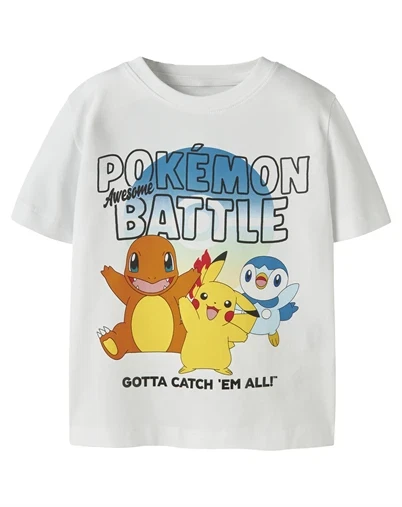 Name it - NMMMalt Pokemon T-shirt - Bright White